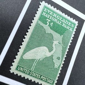 Florida Framed Postage Stamp Art 4x4 USA #952